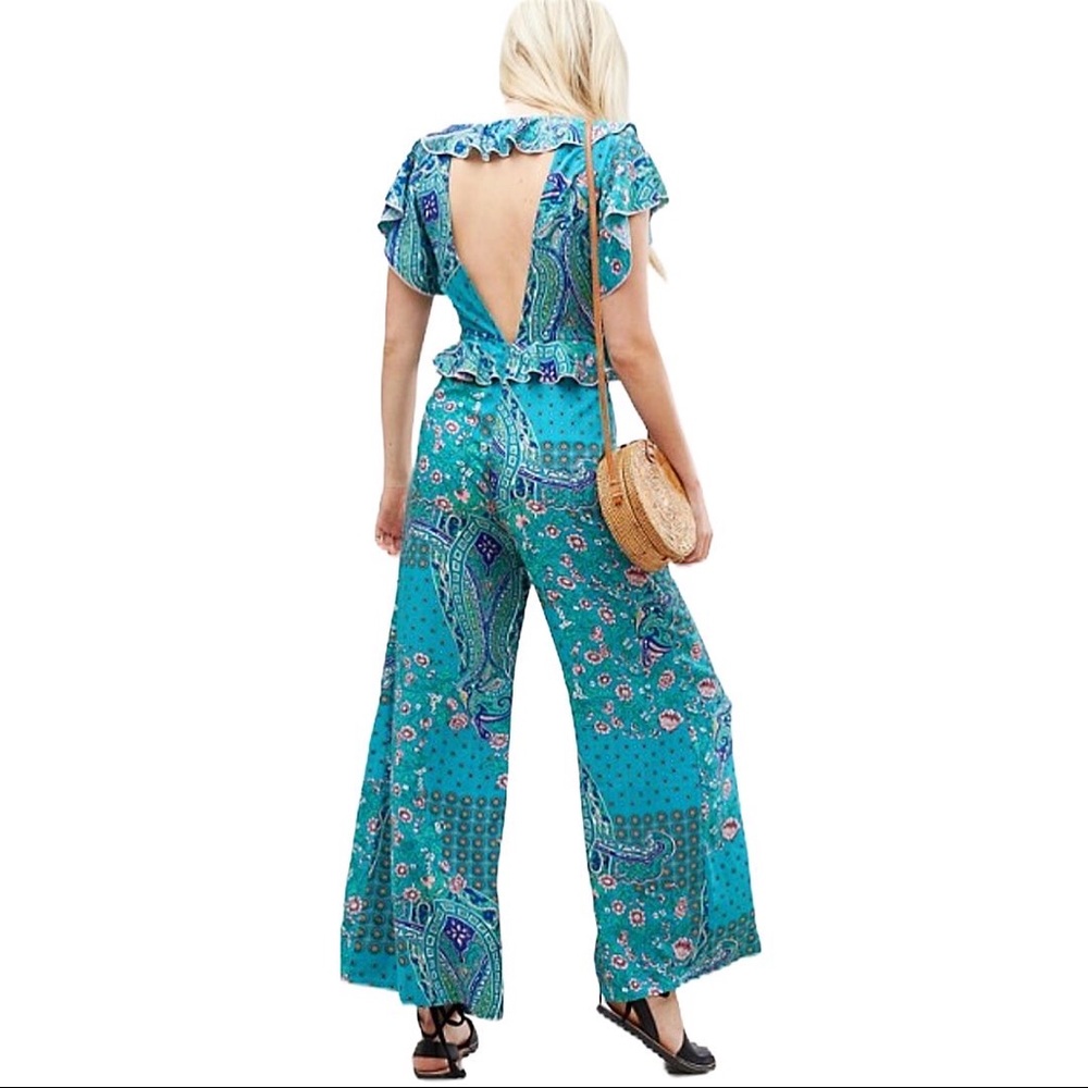 ASOS | Paisley Print Ruffle Jumpsuit - Picture 6 of 9